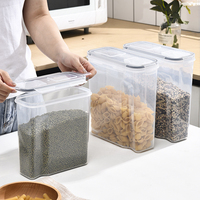 Offre Spéciale – Contenant de Rangement Hermétique Écologique en PP de 4 L (135,2 oz) pour Aliments Secs et Céréales – Accessoire d'Organisation pour Cuisine et Maison – Bocaux Alimentaires