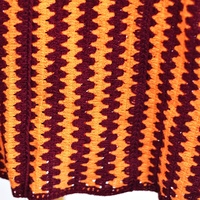 Kemeja Rajut Crochet Pria Kancing Depan Motif Garis Zigzag Kerah Turun Lengan Pendek Kasual Boho Liburan OEM ODM