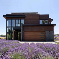 Casa Prefabricada de Tres Pisos de Nuevo Diseño, Villa de Lujo Prefabricada de 5 Dormitorios, Casa con Estructura de Acero Ligero con Muebles