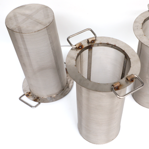 Tùy chỉnh 2 3 4 5 6 8 10 20 30 40 50 60 80 100 lưới thép không gỉ 304 316 dây lưới giỏ kim loại lưới giỏ với hai xử lý - Product Image 2