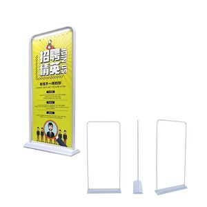 Expositor enrollable para pancartas publicitarias, soporte para pancartas exteriores con marco para empresas - Product Image 1