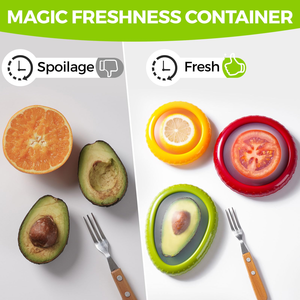 Boîte de rangement pour fruits et légumes en silicone + ABS, personnalisable avec logo, durable, marque OEM, prête à être expédiée, outil de cuisine - Product Image 2