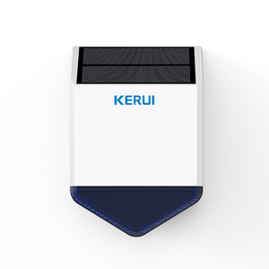 Sirena de alarma solar para exteriores <span class=keywords><strong>KERUI</strong></span>, alarma de 120db, sonido, Control remoto, sirena de alarma solar para exteriores - Product Image 2