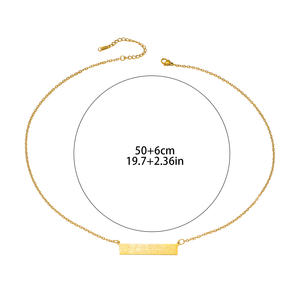 Arabic Muslims Pvd Stainless Steel Fashion Jewelry <b>Pendant</b> Necklaces for <b>Men</b> Women 18K Gold Plated Wholesale 2025 - Product Image 6