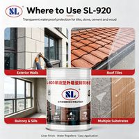 SL-920 Adhésif transparent imperméable, résistant aux UV et anti-jaunissement pour revêtement imperméable des murs extérieurs, carreaux, pierres, ciment et bois