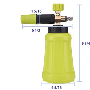 Produits d'entretien automobile tendance 1L canon à mousse jaune large bouche pulvérisateur de <span class=keywords><strong>lance</strong></span> à mousse de lavage de voiture électrique <span class=keywords><strong>pour</strong></span> le nettoyage de voiture - Product Image 5