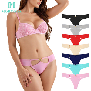 Venta al por Mayor de Yiwu Tangas Sexis de Algodón para Mujer Color Sólido Tiro Bajo Ajuste Ceñido Paquete de 12 Ropa Interior Sexy para Dama de Tienda de Fábrica - Product Image 1