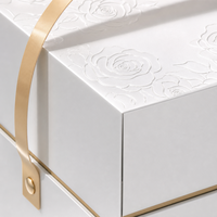   Boîte cadeau écologique blanche de qualité supérieure avec poignée, logo personnalisé, boîte de luxe pour capsules nutritionnelles, vitamines et protéines