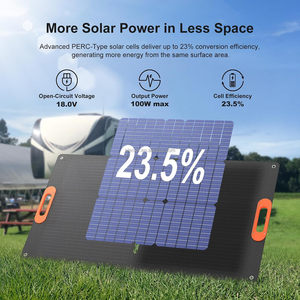 Panel Solar Plegable ALECTER de 110W ETFE, Cargador Solar Portátil para Camping, RV, Suministro de Energía Sostenible para Exteriores - Product Image 4
