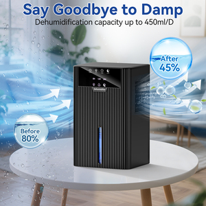 Smart Home Mini Electric <strong>Dehumidifier</strong> 2200ml Capacity AC Powered Moisture Absorber for Bedrooms Basements RVs Durable Desiccant - Product Image 6