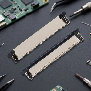 ขั้วต่อ PCB แบบ SMT FPC ทองเหลืองชนิดเวเฟอร์ ระยะพิทช์ 0.5 มม. แบบตัวผู้ 50V AC/DC - Product Image 2