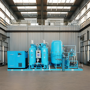 Impianto Industriale per la Produzione di Ossigeno, Macchina per la Generazione di O2 30m3/h, Mini Generatore di Ossigeno PSA in Acciaio Argentato - Product Image 1