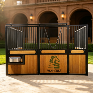 Box de chevaletage préfabriqué en métal, écuries écologiques portables pour <span class=keywords><strong>chevaux</strong></span>, pour usage en <span class=keywords><strong>ranch</strong></span>, box intérieur thermolaqué - Product Image 2