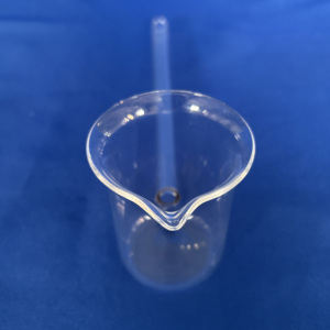 Bécher en <span class=keywords><strong>quartz</strong></span> à long manche - Résistant aux hautes températures et à la corrosion, matériaux semi-conducteurs personnalisables pour composants électroniques - Product Image 3