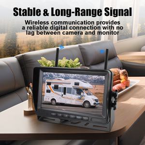Système <span class=keywords><strong>de</strong></span> <span class=keywords><strong>caméra</strong></span> <span class=keywords><strong>de</strong></span> <span class=keywords><strong>recul</strong></span> <span class=keywords><strong>sans</strong></span> <span class=keywords><strong>fil</strong></span> <span class=keywords><strong>pour</strong></span> <span class=keywords><strong>camping</strong></span>-<span class=keywords><strong>car</strong></span>, vision large, vision nocturne claire, HD 1080P, moniteur 7 pouces <span class=keywords><strong>pour</strong></span> remorque, <span class=keywords><strong>camping</strong></span>-<span class=keywords><strong>car</strong></span>, motorhome - Product Image 5