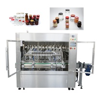 Mesin Pengisi Makanan Otomatis Pneumatik Terkontrol PLC untuk Jus, Minuman, Selai, Minyak, Botol Akurasi Tinggi, dan Mesin