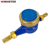 Medidor de Agua Mecánico de Hierro Fundido Multijet DN15 de 1/2 Pulgada, Impermeable IP68, Económico, para Uso Doméstico y Residencial