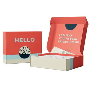 Customer Printed Elegant Colorful Corrugated Paper gift Box Subscription Box Packaging