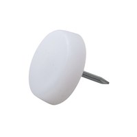 Pieds de meubles Yisheng Hardware, modèle 18, en nylon blanc épaissi, pour canapés, tables, chaises ; antidérapants et silencieux