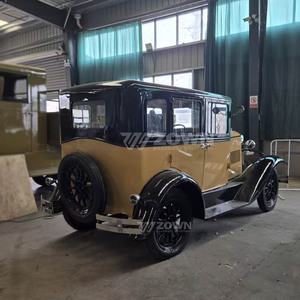 Voiture électrique classique vintage européenne, véhicule de tourisme écologique rétro pour service VIP d'hôtel - Product Image 5