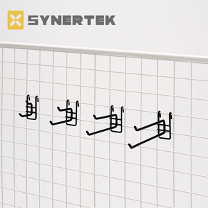 Gridwall Thác móc áo ngực quần áo hiển thị móc áo Chrome <span class=keywords><strong>Net</strong></span> 4 móc cho cửa hàng quần áo siêu thị - Product Image 5