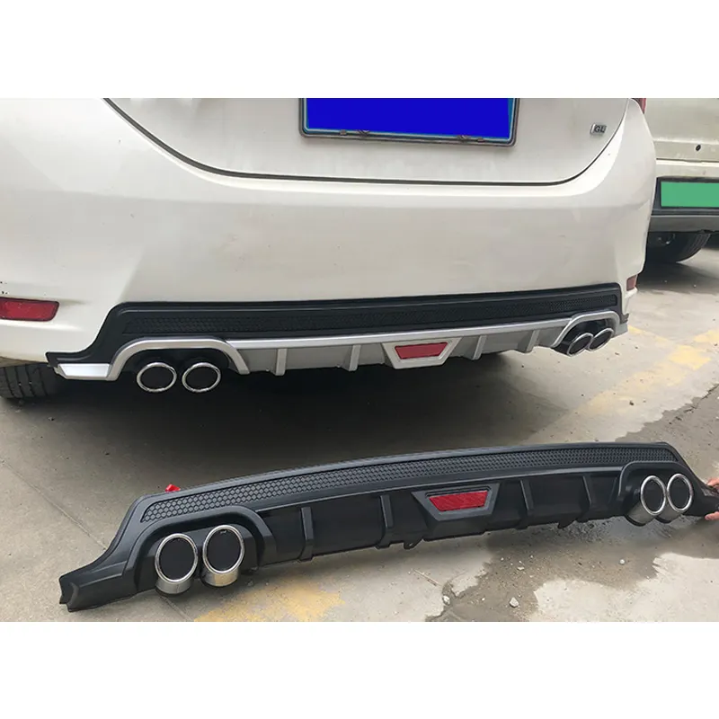 Dse Merk Vervaardigen Auto Plastic Auto Accessoires Universele Diffuser Achter Bumper Lip Voor Toyota Corolla