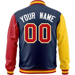 Custom Men's Bomber Jacket Lightweight Windbreaker Zip <b>Up</b> Coat Personalized Stitched <b>Letters</b> Number Autumn Casual Wear - Product Image 2