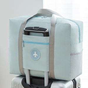 Sac de rangement pour bagages en tissu Oxford 20-35L, imperméable, pliable, lavable, compatible avec les valises à roulettes pour les voyages d'affaires et les vêtements - Product Image 6