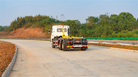 Camion à bras de ramassage Shacman 6x4 en promotion avec station de compactage des déchets, solution de système de transfert