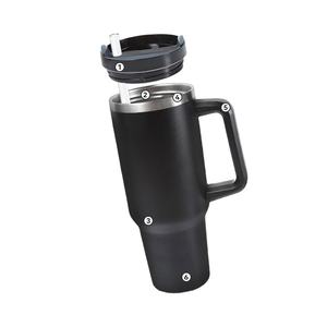 Gobelet isotherme à double paroi avec revêtement en poudre, personnalisé avec logo, 30 oz, 40 oz, en acier inoxydable, tasse à café de voyage avec couvercle - Product Image 5