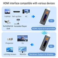 Draadloze zender & ontvanger 1080P 50M video TV stick-type display extender ABS materiaal voor camera laptop pc tv Gemaakt in China