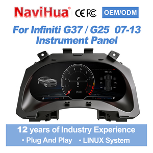 Navihua para Infiniti G37/G25 2007-2013, Actualización de Panel de Instrumentos LCD para Automóvil, Sistema Linux con Carplay, Panel Digital - Product Image 2