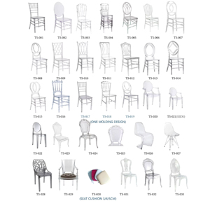 Sillas Chiavari de Resina <span class=keywords><strong>Transparente</strong></span>, Apilables, Ligeras e Impermeables para Bodas al Aire Libre, Salones de Banquetes y Alquiler de Eventos en Hoteles - Product Image 5