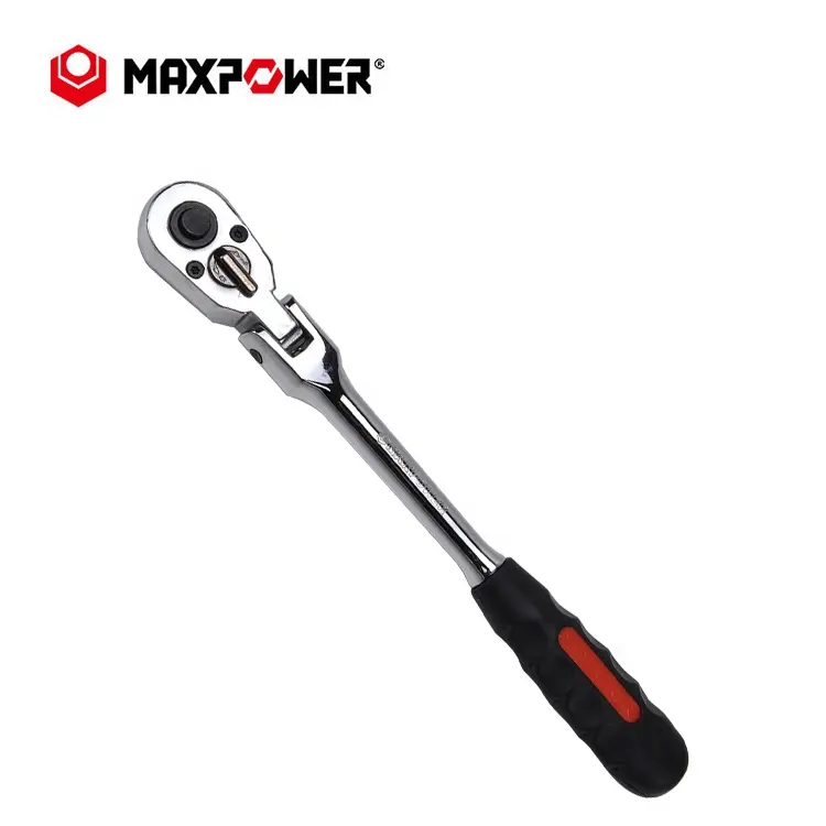 MAXPOWER 1/2" 72 Teeth CR V Universal Flexible Head Socket Ratchet Wrench