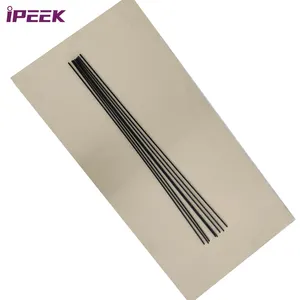 IPEEK Dia 4mm x 1000mm Resistência ao calor Materiais Virgem Extrudado Plástico PEEK Rod Bar para Engenharia de Plástico Diy