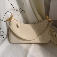 Sacs Niche 2026 Nouvelle Tendance Sac Bandoulière Sous le Bras Été Polyvalent Rétro Chaîne Fermeture Éclair Deux Bretelles Sac Femme en PU