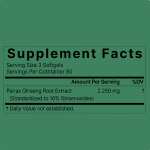 Cápsulas Blandas de Extracto de Ginseng Rojo de Fábrica OEM, 2,250 mg, Apoyo Energético e Inmunológico, Aumenta la Energía y la Vitalidad, 240 Unidades - Product Image 2