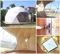 Dôme géodésique de luxe moderne 4 saisons, tente igloo double couche écologique pour le glamping, l'extérieur et l'utilisation en serre de jardin