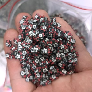 500G 5MM Karakter Hitam Potongan <span class=keywords><strong>Polymer</strong></span> <span class=keywords><strong>Clay</strong></span> untuk Slime Filler Kerajinan DIY Dekorasi Seni Kuku Mainan Anak - Product Image 4