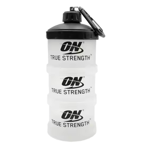 Contenant portable sans BPA pour poudre de protéines de lactosérum avec porte-clés et entonnoirs à boire directement pour les suppléments de sport et la rentrée scolaire - Product Image 1