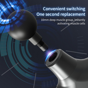 Handgeführte Ganzkörper-Übungsbänder Massagegerät Nacken Rücken tiefes Gewebe Perkussion Massagepistole mit Vibrationsgürtel - Product Image 3