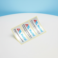 Autocollants personnalisés en papier transparent avec estampage doré imperméable, film mat/brillant, étiquettes multi-formes en rouleau pour