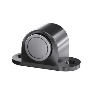 Tope de puerta de suelo Leves, aleación de zinc, acabado negro cepillado, bloqueador automático de puerta de baño ZH-840 - Product Image 1