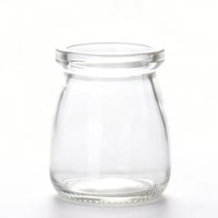 Bouteille en verre ronde vide de 110 ml avec couvercle pour la confiture de nid d'oiseau, le stockage quotidien des aliments, pot de conservation hermétique réutilisable, récipient de cuisine
