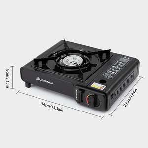 Cuisinière à gaz portable à brûleur unique pour cuisine extérieure, compatible avec les bouteilles de gaz de camping - Product Image 5