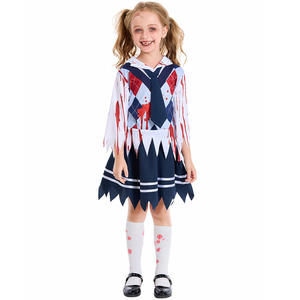 Costumes d'<span class=keywords><strong>Halloween</strong></span> pour enfants New Blood Student Uniform Set Cosplay Dress Female - Product Image 3