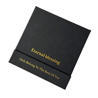 Boîte cadeau en papier personnalisée de luxe avec fenêtre transparente 3D, emballage rigide, petite boîte en carton haut de gamme pour bague, boucles d'oreilles, collier, bracelet