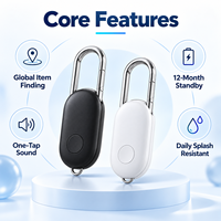 YK-F15 Smart Finder Tag Berfungsi dengan Apple Find My Global, Pelacak Kunci, Tas, dan Barang Bawaan, Penyimpanan Cloud WiFi, Baterai 12 Bulan, Peringatan Suara