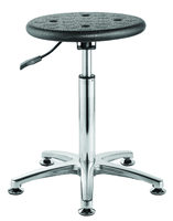 Excellente qualité de travail 360 pivotant confortable PU noir Protection ESD chaise de laboratoire d'hôpital