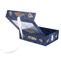 Boîte de barre de chocolat de Dubaï personnalisée de luxe Boîte de date Boîte d'emballage en papier cadeau avec fenêtre pour bonbons et chocolats